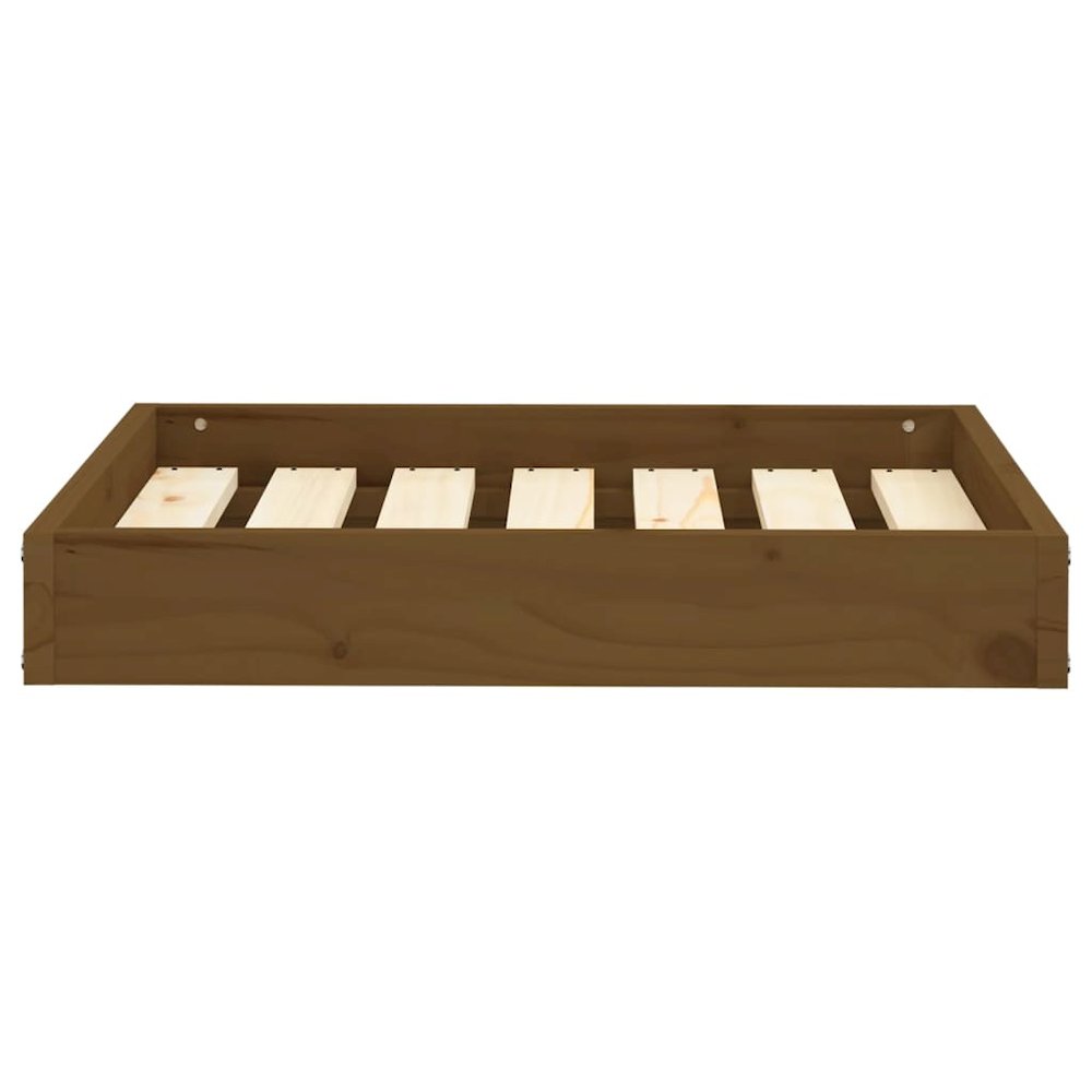 Dog Bed Honey Brown Solid Pine Wood Small Durable