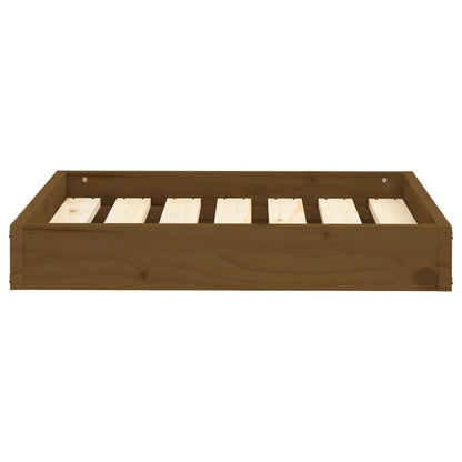 Dog Bed Honey Brown Solid Pine Wood Small Durable