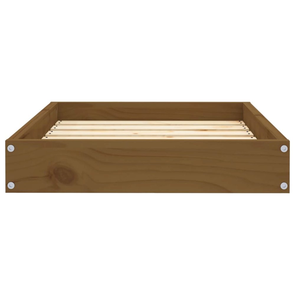 Dog Bed Honey Brown Solid Pine Wood Small Durable