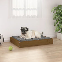 Dog Bed Honey Brown Solid Pine Wood Small Durable