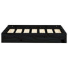 Dog Bed Black Solid Pine Wood Durable Rectangular 24.2W x 19.3D x 3.5H