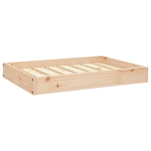 Dog Bed Natural Wood Solid Pine Wood Medium Minimalistic