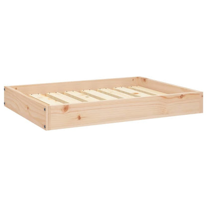 Dog Bed Natural Wood Solid Pine Wood Medium Minimalistic