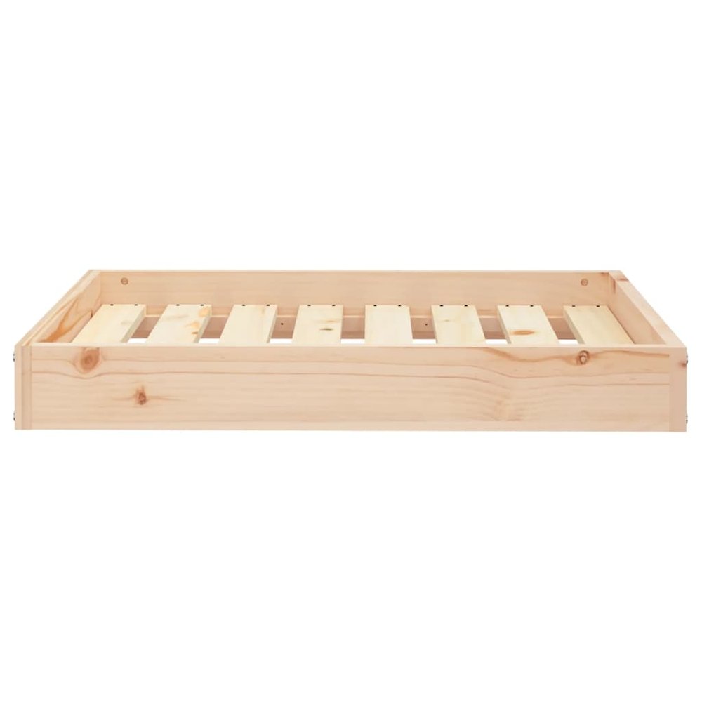 Dog Bed Natural Wood Solid Pine Wood Medium Minimalistic