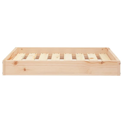 Dog Bed Natural Wood Solid Pine Wood Medium Minimalistic