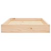 Dog Bed Natural Wood Solid Pine Wood Medium Minimalistic
