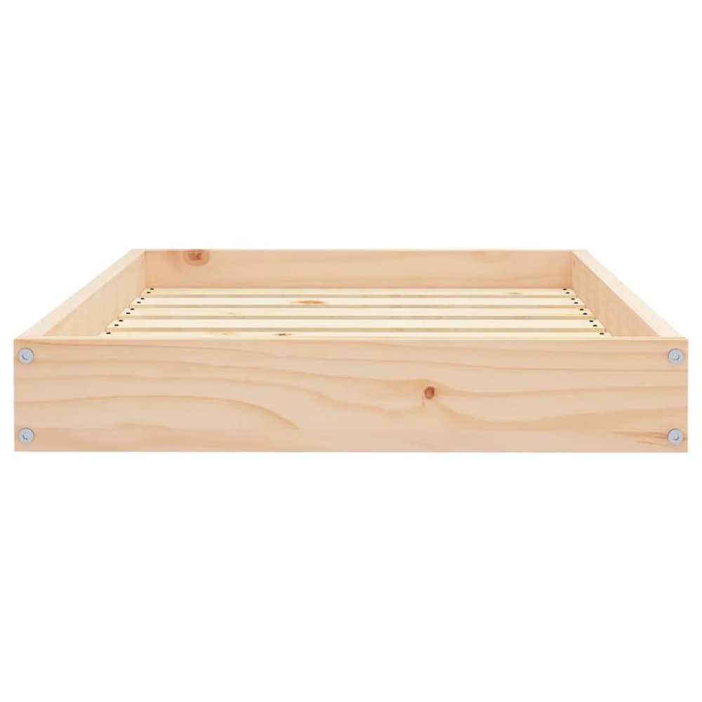 Dog Bed Natural Wood Solid Pine Wood Medium Minimalistic