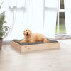 Dog Bed Natural Wood Solid Pine Wood Medium Minimalistic