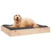 Dog Bed Natural Wood Solid Pine Wood Medium Minimalistic