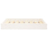Dog Bed White Solid Pine Wood Simple