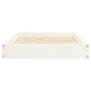 Dog Bed White Solid Pine Wood Simple