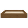 Dog Bed Honey Brown Solid Pine Wood 28W x 21.3D x 3.5H