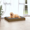 Dog Bed Honey Brown Solid Pine Wood 28W x 21.3D x 3.5H
