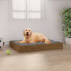 Dog Bed Honey Brown Solid Pine Wood 28W x 21.3D x 3.5H