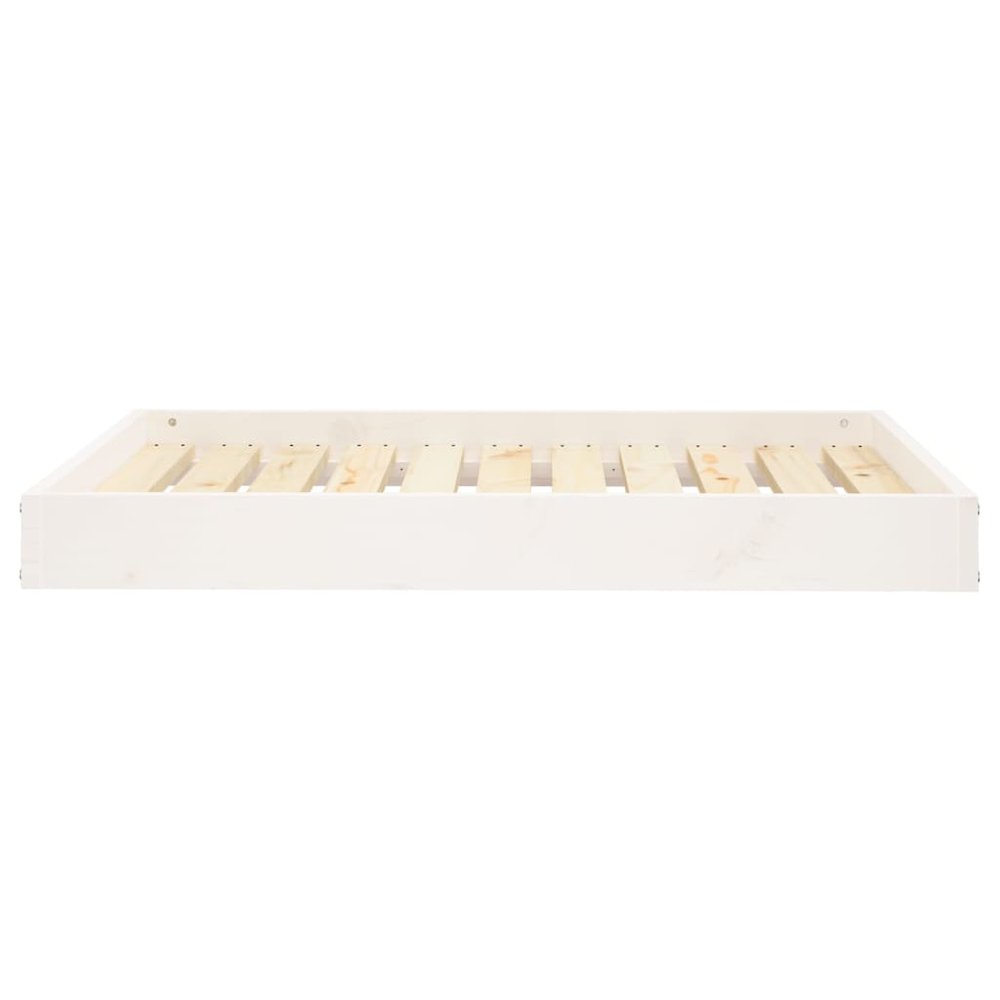 Dog Bed White Solid Pine Wood Medium Minimalistic