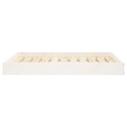 Dog Bed White Solid Pine Wood Medium Minimalistic