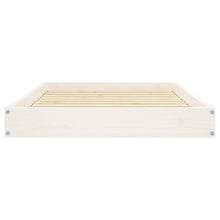 Dog Bed White Solid pine wood Medium Minimalistic Dog Bed