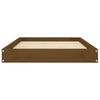 Dog Bed Honey Brown Solid Pine Wood Simple