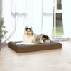 Dog Bed Honey Brown Solid Pine Wood Simple