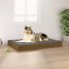 Dog Bed Honey Brown Solid Pine Wood Simple