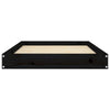 Dog Bed Black Solid Pine Wood Medium Durable
