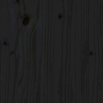 Dog Bed Black Solid Pine Wood Medium Durable