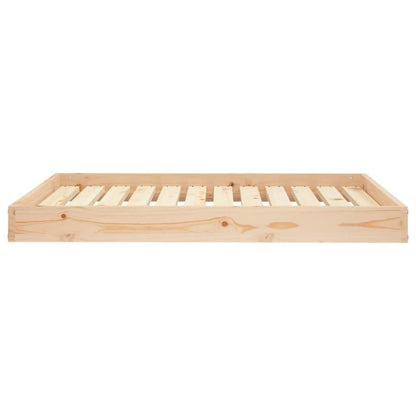Dog Bed Natural Wood Solid Pine Wood