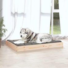Dog Bed Natural Wood Solid Pine Wood 40.0 x 29.1 x 3.5 in