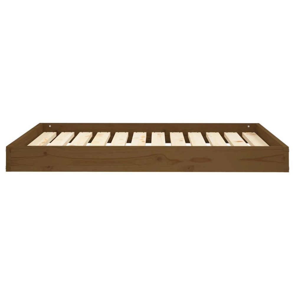 Dog Bed Honey Brown Solid Pine Wood 40W x 29.1D x 3.5H