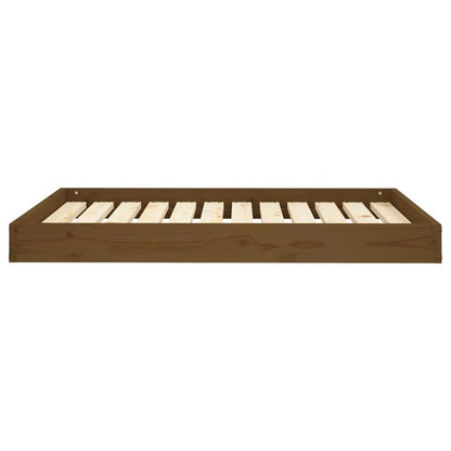 Dog Bed Honey Brown Solid Pine Wood 40W x 29.1D x 3.5H