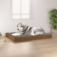 Dog Bed Honey Brown Solid Pine Wood 40W x 29.1D x 3.5H