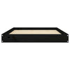 Dog Bed Black Solid Pine Wood Durable Rectangular 40W x 29.1D x 3.5H