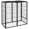 Dog Playpen Black Powder-Coated Steel, Polyethylene 19.7W x 39.4D x 39.4H