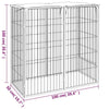 Dog Playpen Black Powder-Coated Steel, Polyethylene 19.7W x 39.4D x 39.4H