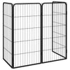 Dog Playpen Black Powder-Coated Steel 19.7W x 19.7D x 39.4H
