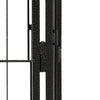 Dog Playpen Black Powder-Coated Steel 39.4W x 39.4D x 19.7H 4-panel