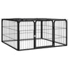 Dog Playpen Black Powder-Coated Steel 39.4W x 39.4D x 19.7H