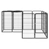 Dog Playpen Black Powder-Coated Steel Large 59.1W x 78.7D x 39.4H