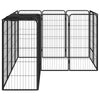 Dog Playpen Black Powder-Coated Steel Large 59.1W x 78.7D x 39.4H