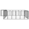 Dog Playpen Black Powder-Coated Steel, Polyethylene 137.8W x 157.5D x 39.4H
