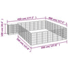 Dog Playpen Black Powder-Coated Steel, Polyethylene 157.5W x 177.2D x 39.4H