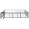 Dog Playpen Black Powder-Coated Steel, Polyethylene 196.9W x 216.5D x 39.4H