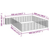 Dog Playpen Black Powder-Coated Steel, Polyethylene 196.9W x 216.5D x 39.4H