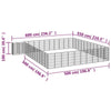 Dog Playpen Black Powder-Coated Steel Large Heavy Duty