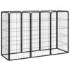 Dog Playpen Black Powder-Coated Steel