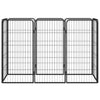 Dog Playpen Black Powder-Coated Steel