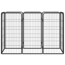 Dog Playpen Black Powder-Coated Steel