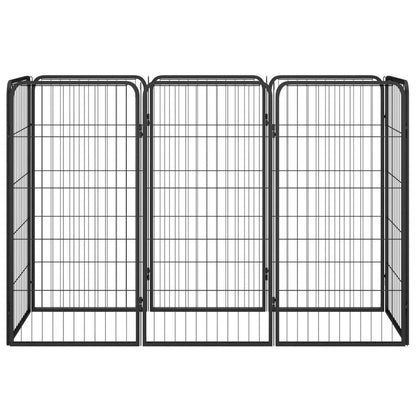 Dog Playpen Black Powder-coated steel