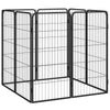Dog Playpen Black Powder-Coated Steel