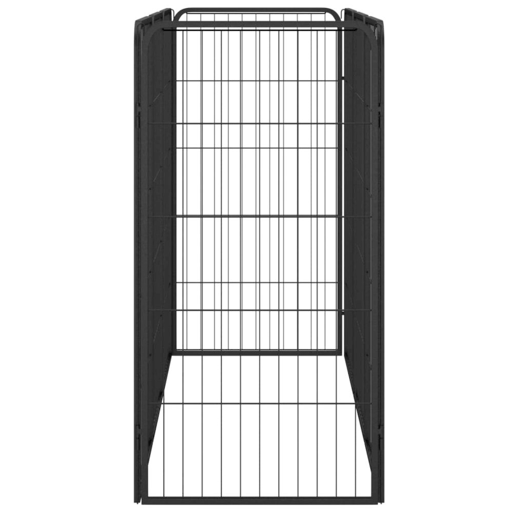 Dog Playpen Black Powder-Coated Steel